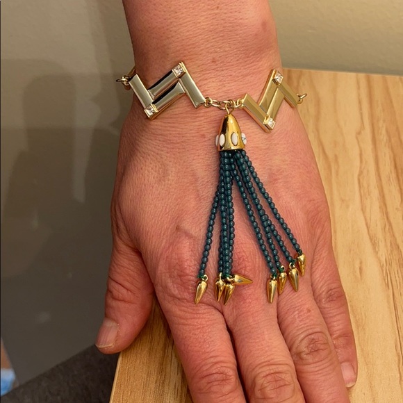 Lulu Frost Nomadic zag tassel bracelet - Picture 7 of 11